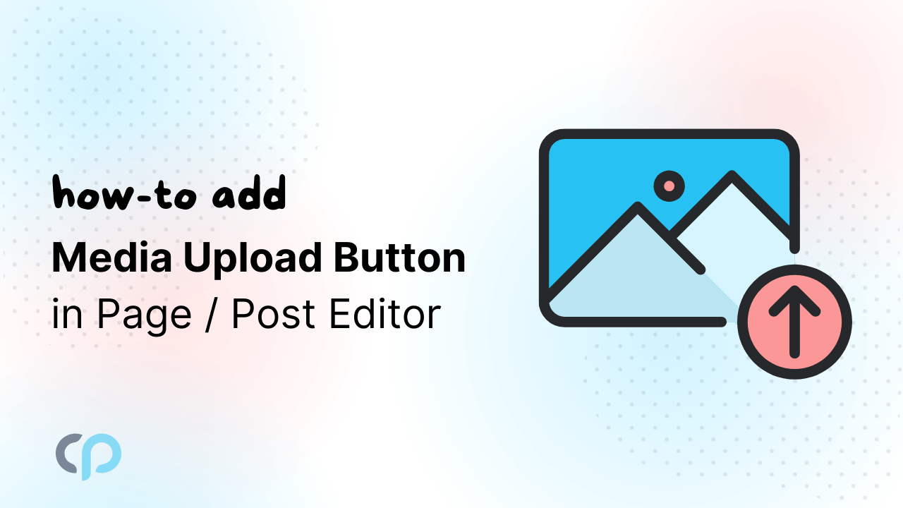 Media Upload Button in Page