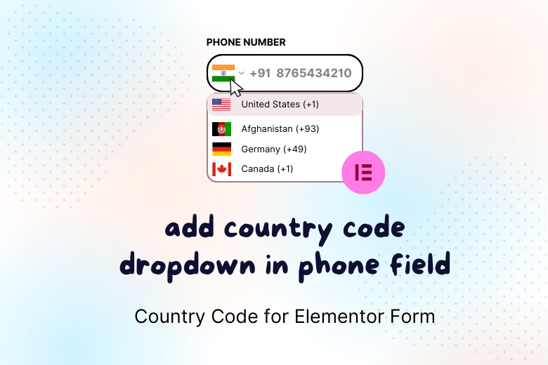 Plugin Country Code Elementor Form