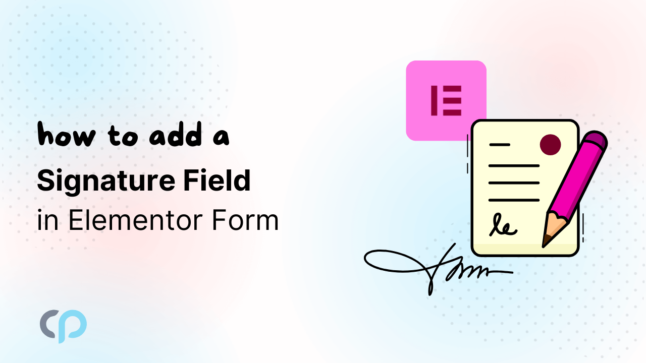 Signature Field Elementor Form Featured