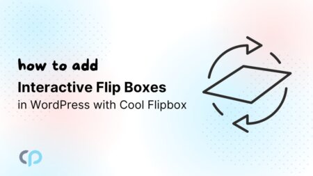 add flip boxes inside WordPress website