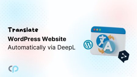 website translation via DeepL