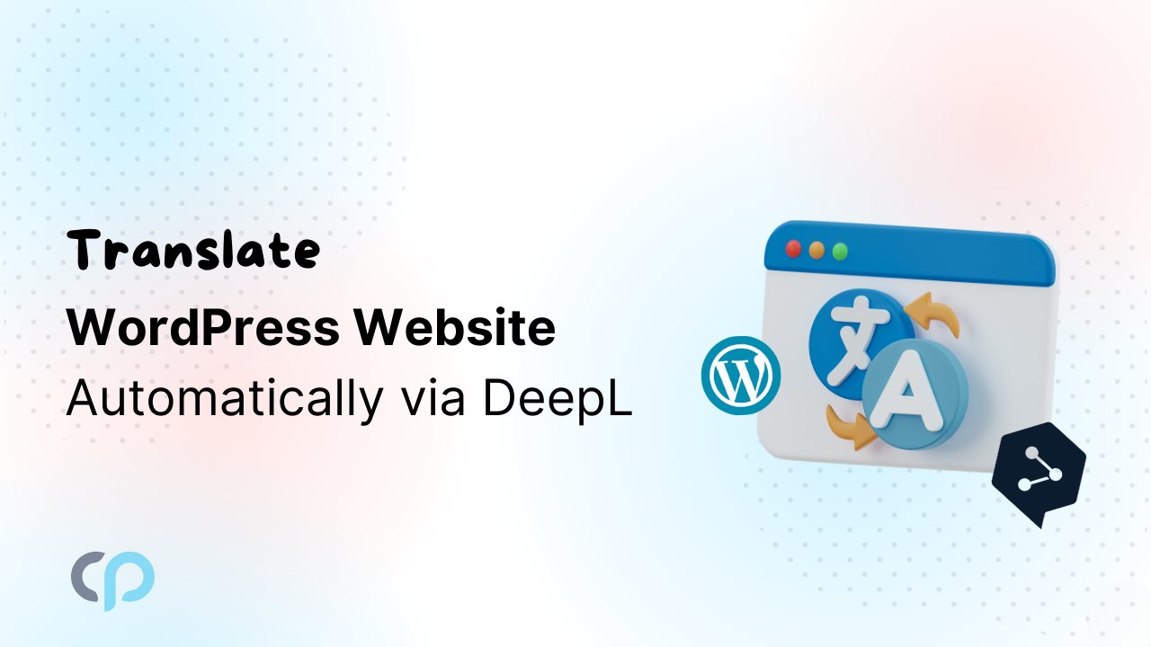 website translation via DeepL